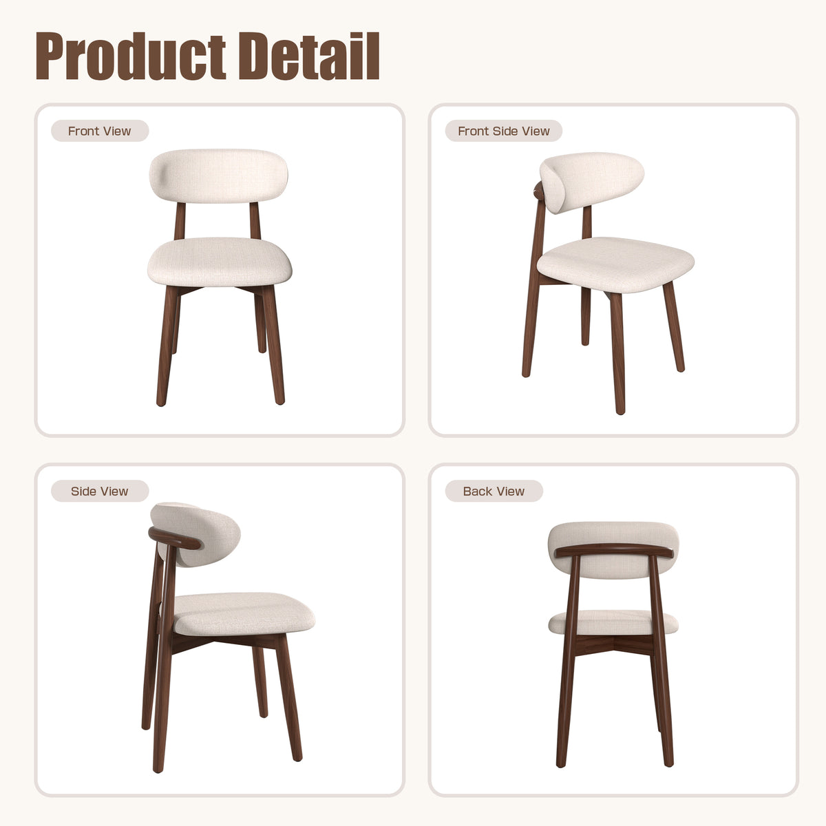 Manbaolan Solid Wood & Sintered Stone Round Dining Table – Ideal for Small Homes